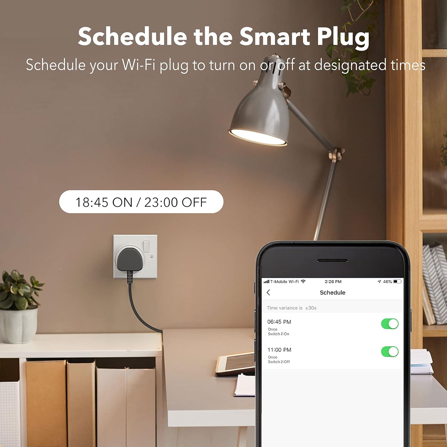 HBN Smart Plug WiFi Socket Work with Alexa Echo and Google Home, Smart Timer Plug, No Hub Required, 2.4Ghz Only (13A/3120W,1 Pack) - Image 3