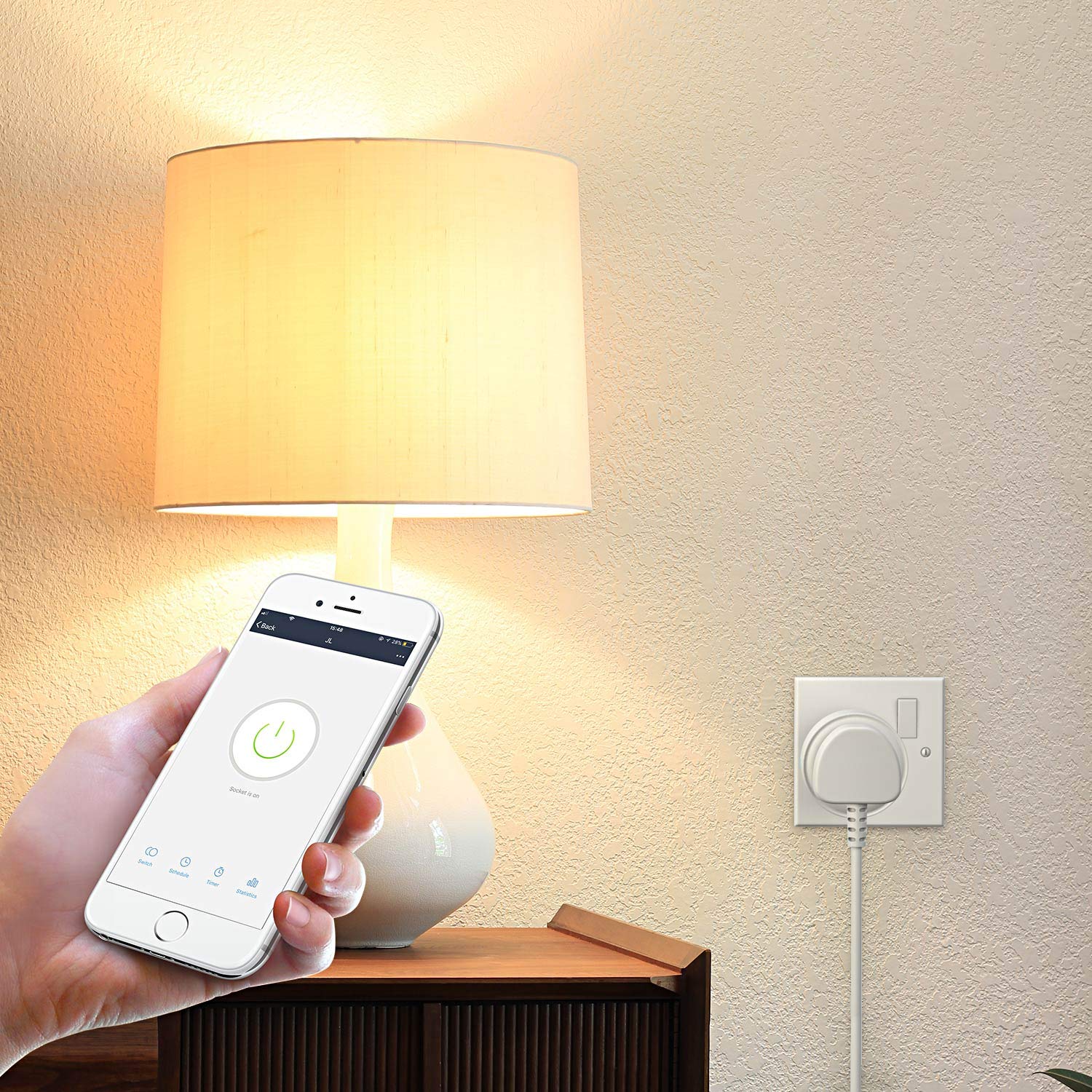 HBN Smart Plug WiFi Socket Work with Alexa Echo and Google Home, Smart Timer Plug, No Hub Required, 2.4Ghz Only (13A/3120W,1 Pack) - Image 8