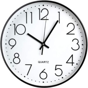 Wall Clock 12 Inch Non-ticking Sile...