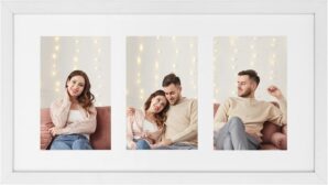 SONGMICS Photo Frame, Holds 3 Photo...