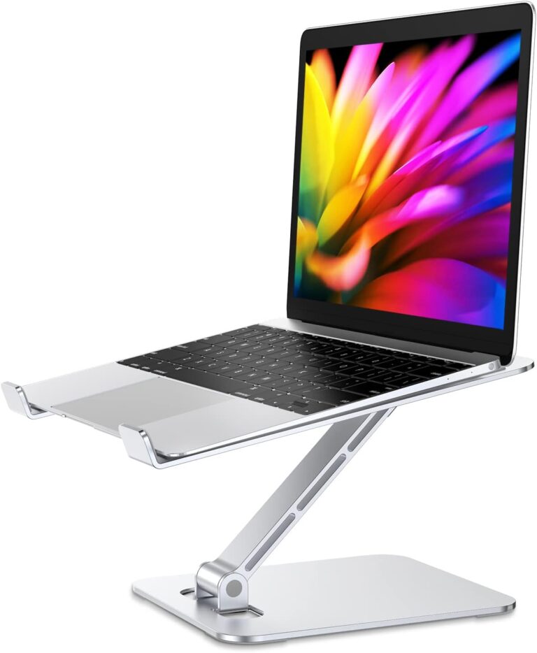 Babacom Laptop Stand, Ergonomic Foldable Computer Stand Adjustable Height