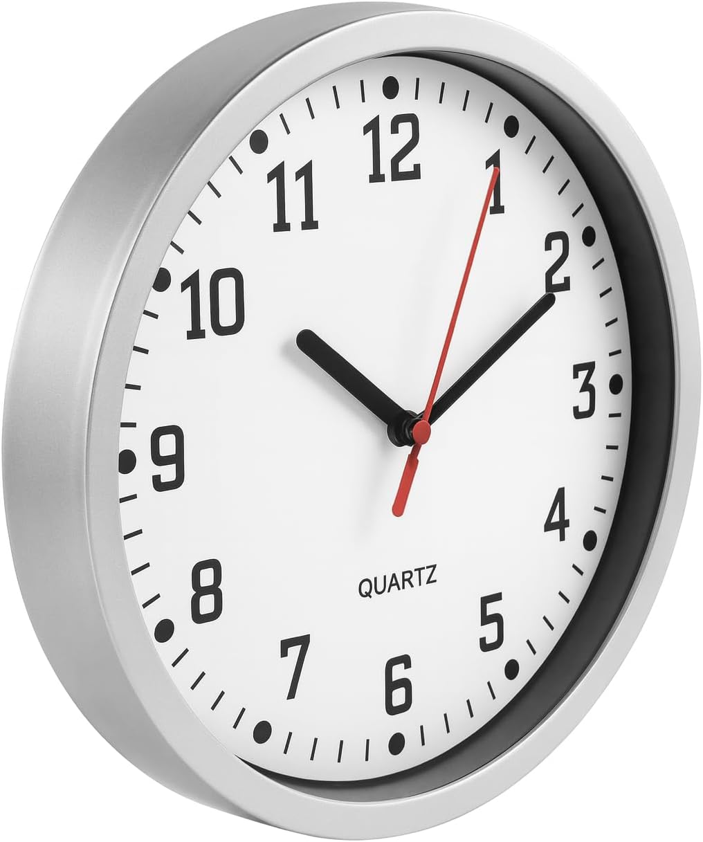 BH | Wall Clock 9" Silent | Non Ticking Decorative Modern Quartz Clocks - Image 3