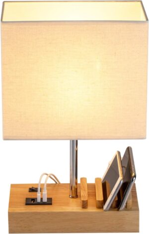 USB Bedside Table Lamp, HHome Plus ...