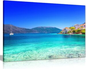 Blue Beach Sea Nature Kefalonia Isl...