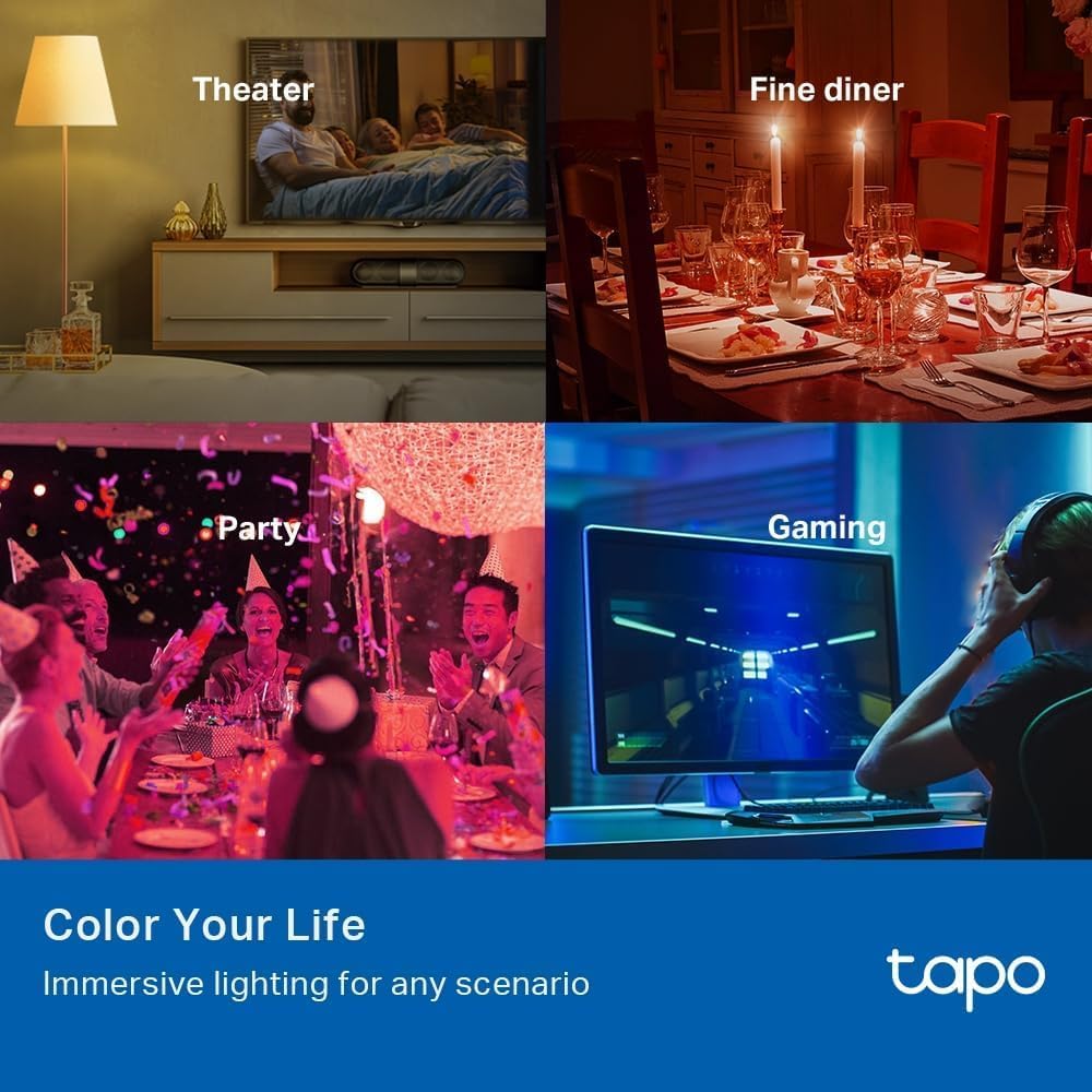 Tapo L530B(2-Pack) B22 Smart Bulb Multicolour Dimmable LED Light Bulb - Image 2