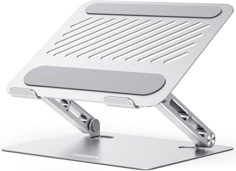 UGREEN Laptop Stand, Aluminum Adjustable Laptop Riser with Heat-Vent