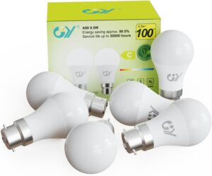 GY Bayonet Light Bulbs Cool White 6...