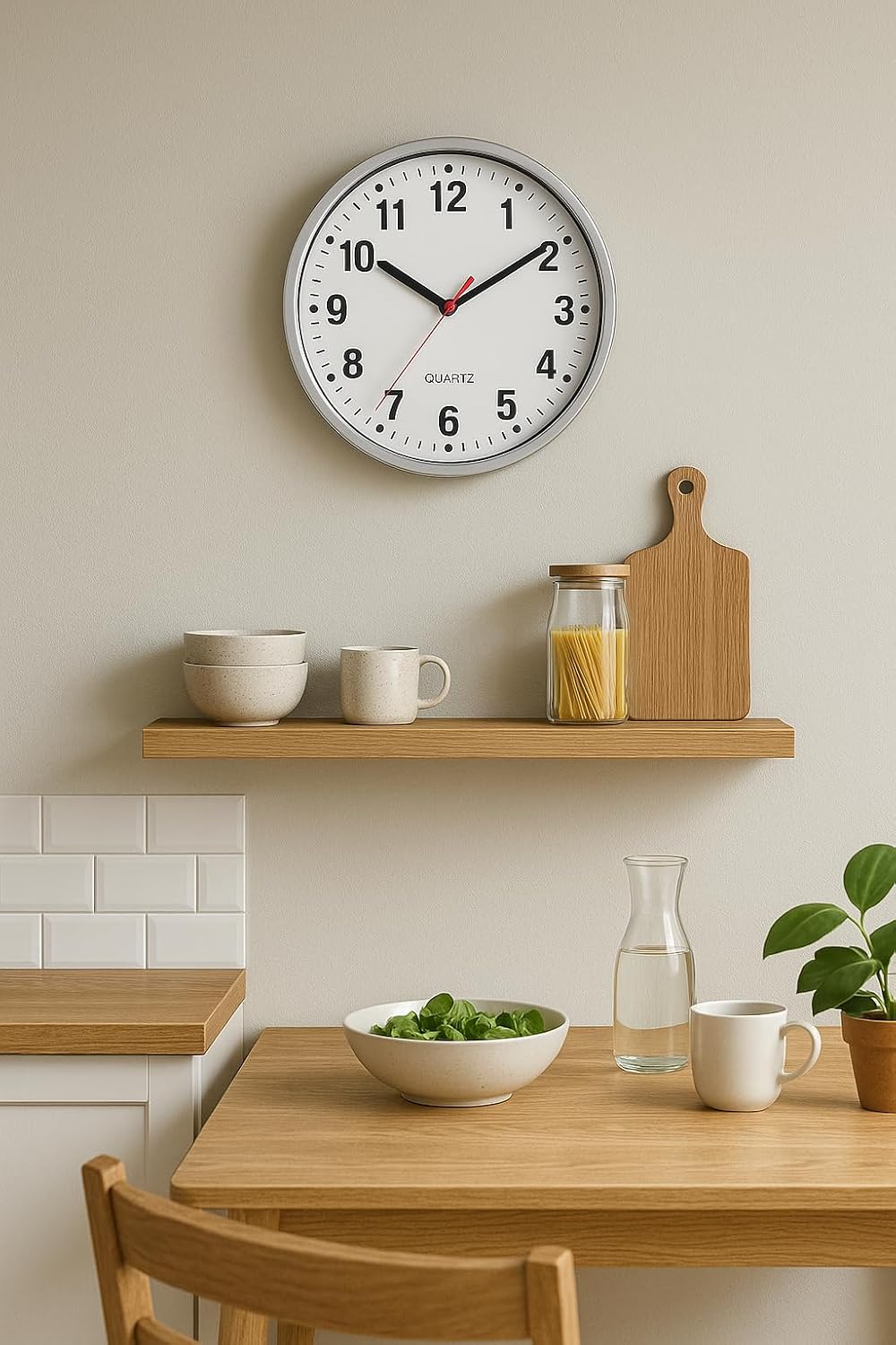 BH | Wall Clock 9" Silent | Non Ticking Decorative Modern Quartz Clocks - Image 8