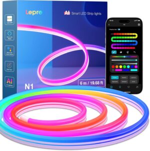 Lepro N1 AI Smart Neon Rope Light 6...