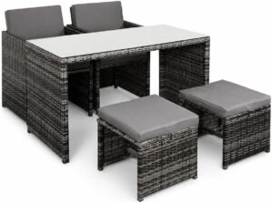 Panana Rattan Garden Dining Set, 4 ...