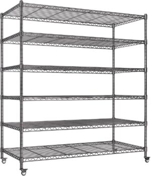 AIRAJ 6 Tier Metal Garage Shelving ...