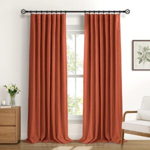 100% Blackout Curtains 2 Panels, W5...