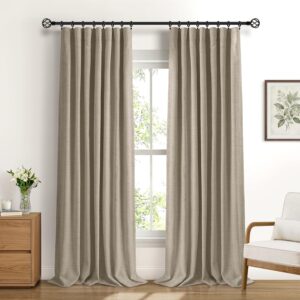 100% Blackout Curtains 2 Panels, W5...