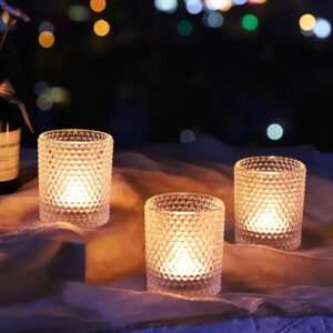 Bubbles Tealight Holders Glass Set ...