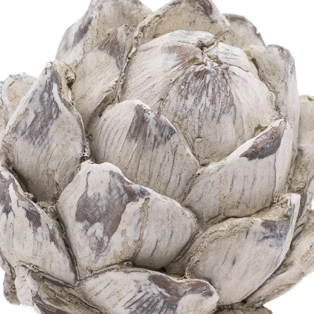 Britalia Antique White Distressed Ceramic Vintage Decorative Artichoke | 9cm Diameter | New Home Gift | Birthday Present - Image 2