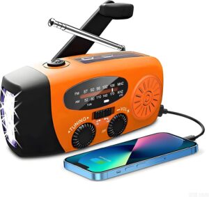 SOLARBABY Wind Up Solar Radio, Emer...
