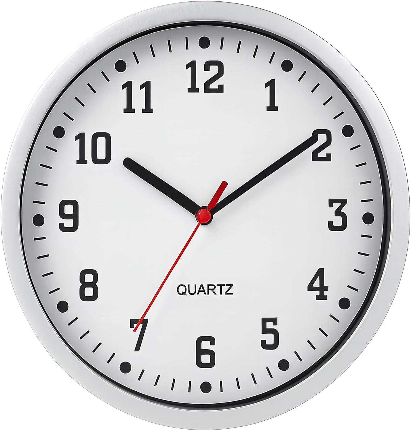 BH | Wall Clock 9" Silent | Non Ticking Decorative Modern Quartz Clocks