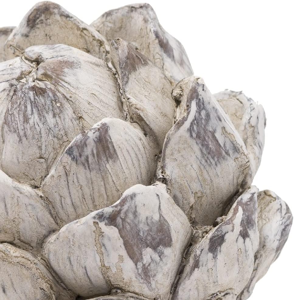 Britalia Antique White Distressed Ceramic Vintage Decorative Artichoke | 9cm Diameter | New Home Gift | Birthday Present - Image 3