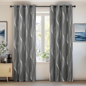 Deconovo Grey Curtains 46 x 54 Inch...