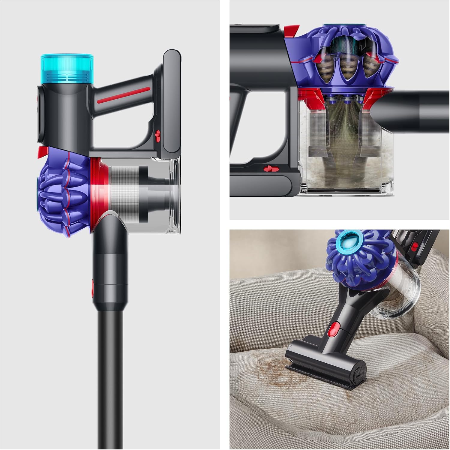 Dyson V10 Konical™ Cordless Vacuum – 150 Air Watts, Powerful Suction, Anti‑Tangle Technology, Detects Invisible Dust, 2‑in‑1 Floor & Handheld - Image 2