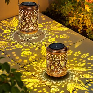 GIGALUMI Solar Lanterns Outdoor, Hu...