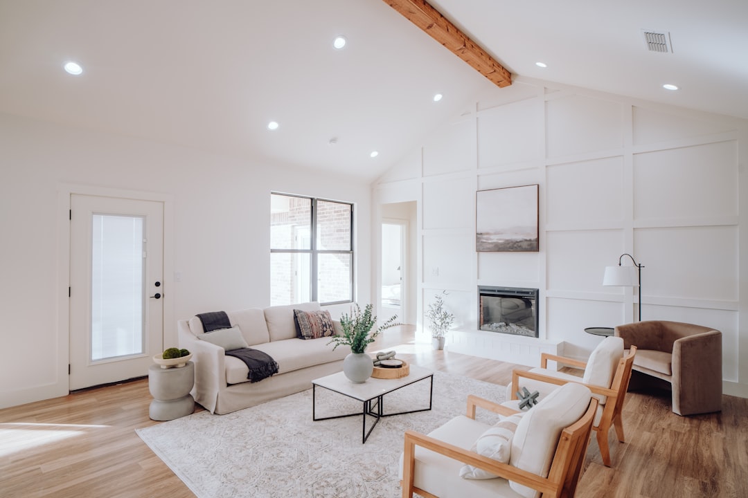 A beautifully arranged living room showcasing intentional design elements, such as stylish furniture, decorative accents, and a cozy atmosphere.