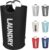 DOKEHOM 90L Large Laundry Basket Bag, Collapsible Tall Hamper, Black