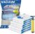 Vacuum Storage Bags, 6-Pack (2 Jumbo, 2 Large, 2 Medium) Reusable Space Saver Bags Vacuum Compression Zipper Storage Bags with Airtight Valve and Hand Pump,Work with Vacuum Cleaner