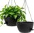 WSMKSZ 33cm Large Self Watering Hanging Baskets, 2 Pack Hanging Planters