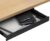 Desktronic Hidden Organizer, Under-Desk Storage Drawer – Easy Installation, Space-Saving, Large Capacity, Metal, for Office and Vanity – Durable Construction (Black)