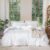 MOOMEE Bedding Duvet Cover Set Double – 100% Washed Cotton Linen Like