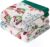 Bohemian Throw Blanket for Sofa 150x200cm, 100% Organic Cotton Woven Picnic Blanket for Bed Couch 2-3 Seater, Soft Muslin Quilt with Floral Jacquard, Double-sided Bedspread Throws Green/White
