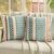 FUTEI Set of 2 Chenille Tufted Cushion Covers 45×45 cm,Teal
