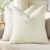 Homaxy Chenille Throw Cushion Covers 45x45cm Pack of 2, Cream White