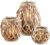 LIVIVO Set of 3 Wicker Candle Lantern Holder Basket Jar Made from Hemp Rope & Willow Twigs – Perfect for Indoor Outdoor Decorative Candle Lantern for Garden Living Room Home Office (Natural)