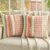 FUTEI Set of 2 Chenille Tufted Cushion Covers 45×45 cm,Orange