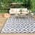 MOKANI Outdoor Rug for Patios Waterproof 150x240cm, Reversible Garden Rugs